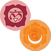 1st and 2nd Chakra Symbols