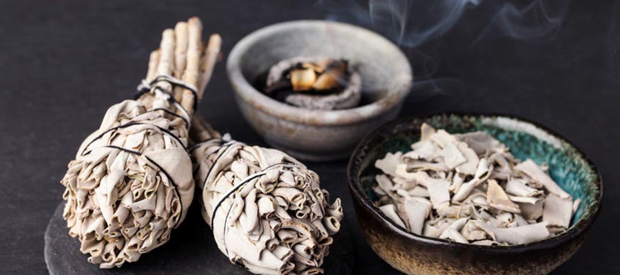 How to burn sage or herbs