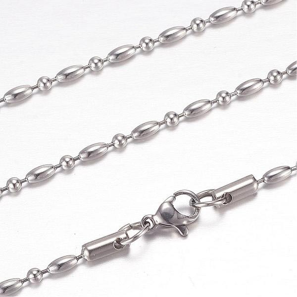 20 inch Stainless Steel Ball and Ovals Chain