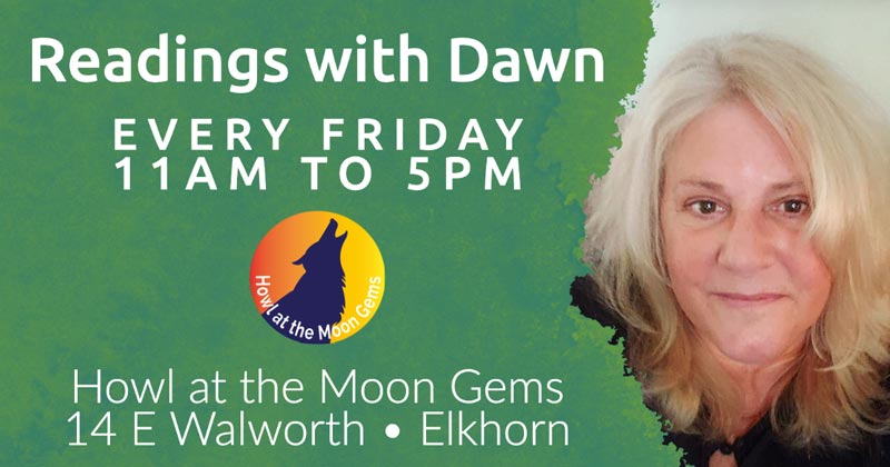 Readings with Dawn every Friday from 11 to 5